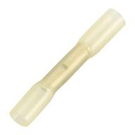 high-quality heat shrink butt wire crimp connectors in yellow - awg 26-22: 100 pack by baomain logo