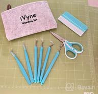 img 1 attached to IVyne (8Pcs) Premium Vinyl Weeding Tool Kit & Weeding Scrap Collector Soft Grip Tools With Berry, Weeder, Tweezers, Picker Or Hook, And Scraper Set For Silhouette Cameos & Cricut - Purple review by Brent Dietrich