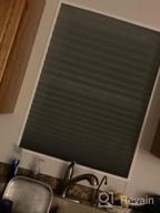 img 1 attached to 🪟 LUCKUP 2-Pack White Cordless Light Filtering Pleated Fabric Shades - Easy to Cut and Install - 48"x72" with 4 Clips review by Juan Gomez