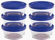 🔘 pyrex storage round containers 12 piece: ideal solution for organized food storage logo