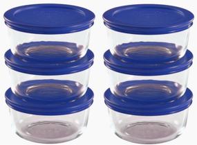 img 1 attached to 🔘 Pyrex Storage Round Containers 12 Piece: Ideal Solution for Organized Food Storage