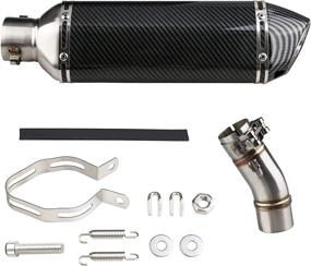 img 4 attached to 🏍️ WATERWICH Motorcycle Exhaust Muffler: Perfect Fit for Kawasaki Ninja 400 Z400 (2018-2022)