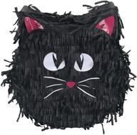 halloween black cat piñata - perfect for party decorations, haunted house/mansion decor, photo prop & game. logo