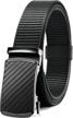 men's elastic nylon ratchet belt by chaoren - casual 1 3/8" belt for golf & everyday wear - easy tightening, packaged in gift box logo