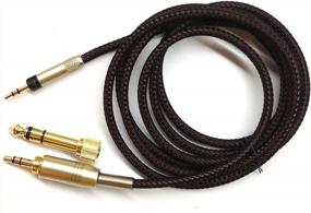 img 4 attached to Audio Technica ATH-M50X, ATH-M40X, ATH-M70X Сменный кабель для обновления наушников 1,2 м / 4 фута от NewFantasia