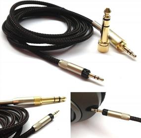 img 3 attached to Audio Technica ATH-M50X, ATH-M40X, ATH-M70X Сменный кабель для обновления наушников 1,2 м / 4 фута от NewFantasia