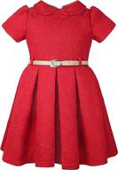 👗 lilax little flocked occasion shimmer dresses for girls' clothing logo