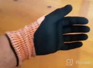 img 1 attached to ANSI A9 Cut Resistant Gloves For Extreme Protection - Sandy Nitrile Coated, Touch-Screen Compatible, Durable & Machine Washable (1 Pair) review by Bobby Blanton