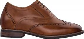 img 3 attached to Step Up Your Style With CALTO'S 2.6-Inch Taller Dark Brown Leather Elevator Oxfords For Men
