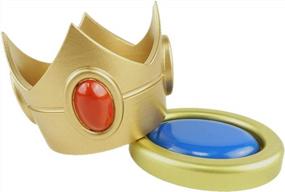 img 4 attached to Super Mario Princess Peach Crown & Bowsette Super Crown Accessory Props - Perfect For Cosplay!