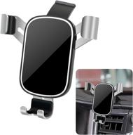 📱 lunqin car phone holder for toyota highlander 2014-2019 [suitable for big phones with cases] - auto accessories gps navigation bracket, interior decor, mobile cell mirror mount logo