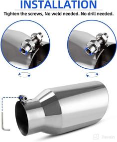 img 2 attached to Exhaust AUTOSAVER88 Universal Stainless Tailpipe Replacement Parts : Exhaust & Emissions
