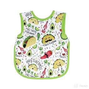 img 4 attached to 🌮 BapronBaby Taco Party Bapron - Ultimate Waterproof Bib for Mess-Free Mealtime Fun - Easy to Clean - Ages 6m to 5yr - Preschool Size (3-5yrs)