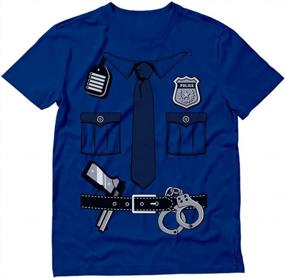 img 4 attached to Halloween Police Cop Uniform Shirt Costume: Look Like A Real Policeman!