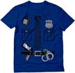 halloween police cop uniform shirt costume: look like a real policeman! logo
