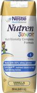 nutren junior vanilla brikpaks - case of 24x 250 ml logo