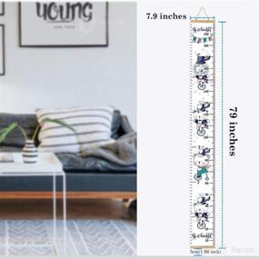 img 2 attached to 📏 Height Wall Chart for Kids with Artistic Hanging Rulers – Nursery Wall Decor for Measuring Growth and Adding Visual Appeal (MX 7.9 x 79in)