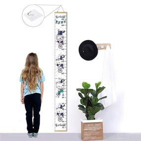 img 3 attached to 📏 Height Wall Chart for Kids with Artistic Hanging Rulers – Nursery Wall Decor for Measuring Growth and Adding Visual Appeal (MX 7.9 x 79in)