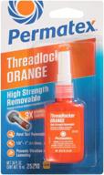 🔸 permatex 25210 threadlocker: high strength, removable & orange! logo
