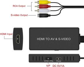 img 2 attached to Многофункциональный преобразователь HDMI в AV и S-Video для высококачественного просмотра мультимедиа