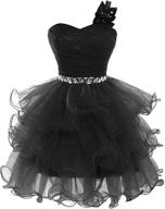 👗 lilibridal shoulder beaded homecoming dresses for women - clothing & dresses логотип