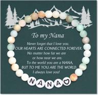natural stone bracelet gifts for women, men, grandparents, daughters, sisters, aunts - perfect for christmas, birthdays, valentine's day, mother's day - shonyin nana/mimi/dad/mom logo