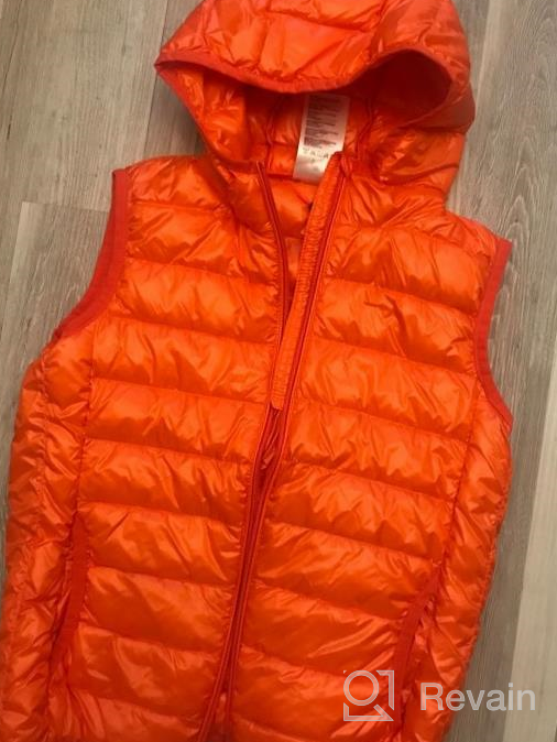 img 1 attached to 🧥 Versatile Kids Lightweight Puffer Vest: Hooded Sleeveless Jacket for Boys and Girls, Packable Outerwear Gilet review by Mike Sutton