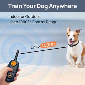 img 2 attached to Bousnic Dog Shock Collar with Remote - Waterproof Electric Training Collar for Small, Medium, and Large Dogs (8-120lbs) - Rechargeable, Beep Vibration, Safe Shock - Control Range 1000FT