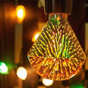 img 2 attached to Transform Your Space With Century Light'S 3D Fireworks LED Bulb: Perfect For Holiday Decor And Bar Lighting