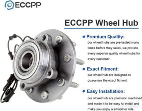 img 2 attached to 🔧 ECCPP Replacement Pair of 2 Front Wheel Hub Bearing Assembly for 06 07 08 Dodge Ram 2500 3500 1500 4WD 4X4