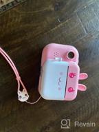 img 1 attached to MINIBEAR Kids Digital Camera: 40MP, 2.4 Inch Screen, 32GB TF Card - Instant Prints & Selfies For Girls! review by Frank Rivera
