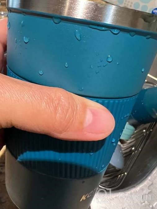 img 1 attached to Double Walled, Leakproof Travel Mug - Keep Your Coffee Hot On The Go, Anytime! 12 Oz, Blue Color review by John Ruelas