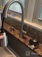 img 1 attached to Matte Black Stainless Steel Glass Rinser For Kitchen Sinks - HGN-GR-002B Glass Cup Washer Cleaner And Kitchen Sink Accessory review by Chip Palmer