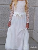 img 1 attached to Sophisticated Vintage Chiffon Flower Girl Dresses by ABAO SISTER review by Anden Turn