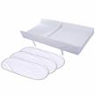 waterproof diaper changing pad set with 3 secure grip pads and liners logo