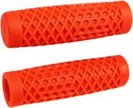 odi vans cult street motorcycle hand grips - orange / 1&#34 logo