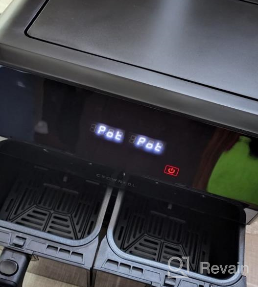 img 1 attached to CROWNFUL 8 Quart Air Fryer With Dual Baskets, Independent Temperature Control, And Multi-Functional Features: Dehydrate, Sync Finish, And More! review by William Santos