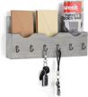organize your life: liantral wall mount mail holder with 3 compartments and 6 key hooks logo