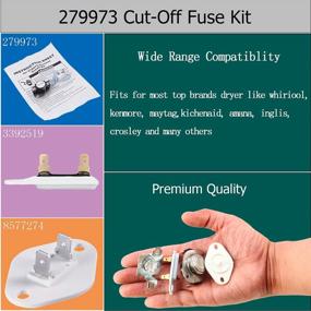 img 3 attached to Universal Dryer Thermal Cut-Off Kit With Thermistor And Fuse Replacement - Compatible With Kenmore, Samsung, Whirlpool, KitchenAid And More