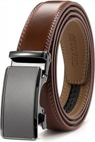 img 4 attached to Upgrade Your Style With CHAOREN Click Belt: A Micro-Adjustable Mens Dress Belt For A Perfect Fit