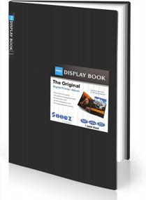 img 4 attached to Sooez Art Portfolio - Large 11"X17" Presentation Book For Artwork Storage With 30 Pockets & Black Inner Sheets - Display 60 Pages - Ideal Binder With Plastic Sleeves For Artists