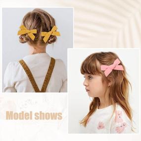 img 1 attached to 🎀 Adorable 20pcs Baby Girls Hair Bow Clips Barrettes - Perfect Hair Accessories for Teens, Infants, Kids, Toddlers, and Big Girls