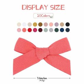 img 3 attached to 🎀 Adorable 20pcs Baby Girls Hair Bow Clips Barrettes - Perfect Hair Accessories for Teens, Infants, Kids, Toddlers, and Big Girls