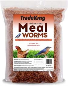 img 4 attached to 🐦 TradeKing 2 lb Dried Mealworms: Nutrient-packed Treat for Wild Birds, Chicken, Fish & Reptiles