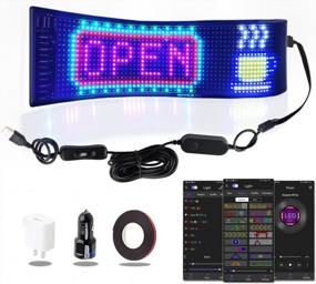 img 4 attached to Revolutionize Your Advertising With Stemedu'S Customizable USB LED Scrolling Sign - Perfect For Cars, Shops, And Bars - Control Everything From Your Smartphone!