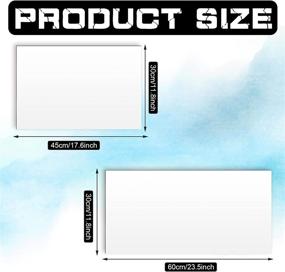 img 3 attached to Blank Vehicle Magnets Set with Rounded Corners - Perfect for Advertising Business Company Logo! 18 x 12 Inches & 24 x 12 Inches