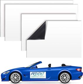 img 4 attached to Blank Vehicle Magnets Set with Rounded Corners - Perfect for Advertising Business Company Logo! 18 x 12 Inches & 24 x 12 Inches