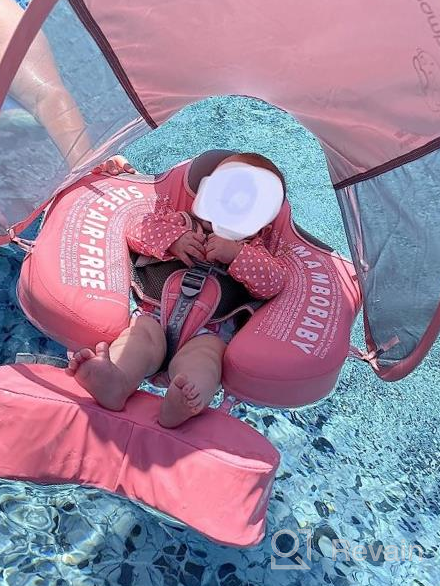 img 1 attached to 🏊 Enhanced Safety and Fun: Upgraded Mambobaby Float for Infants with Adjustable Waist Strap - Non-Inflatable Swim Trainer Life Vest and Floats Toys review by Scott Mauri