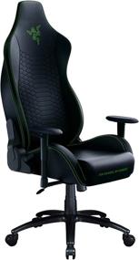 img 4 attached to Razer Iskur X Gaming Chair: Ergonomic Design For The Ultimate Gaming Experience - Multi-Layered Synthetic Leather - High-Density Foam Cushions - 2D Armrests - Steel-Reinforced Body - Black/Green