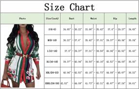 img 2 attached to Women'S Sexy Floral Blouses - Long Sleeve Button Down Collar Shirts Dress